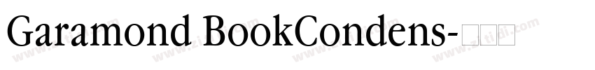 Garamond BookCondens字体转换